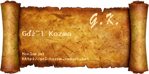 Gál Kozma névjegykártya